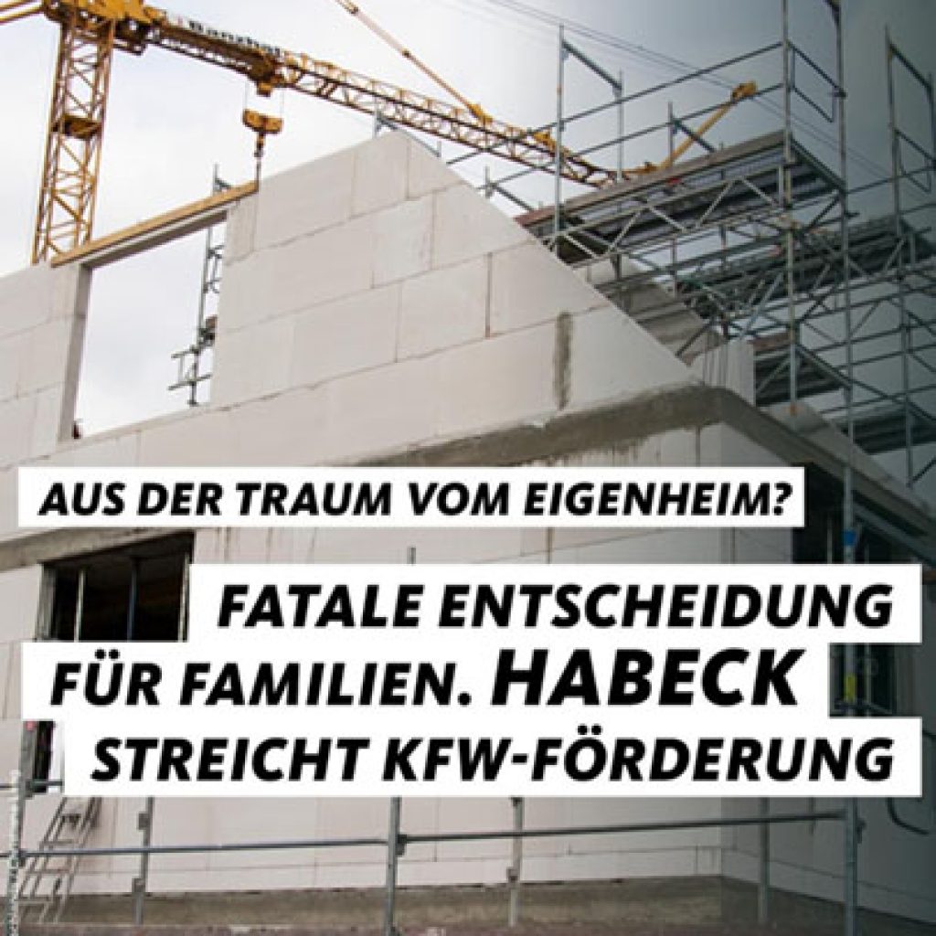 Dr. Inge Gräßle - Habeck streicht KFW-Förderung
