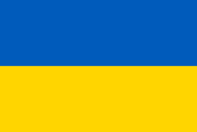 Flagge Blau Geld der Ukraine