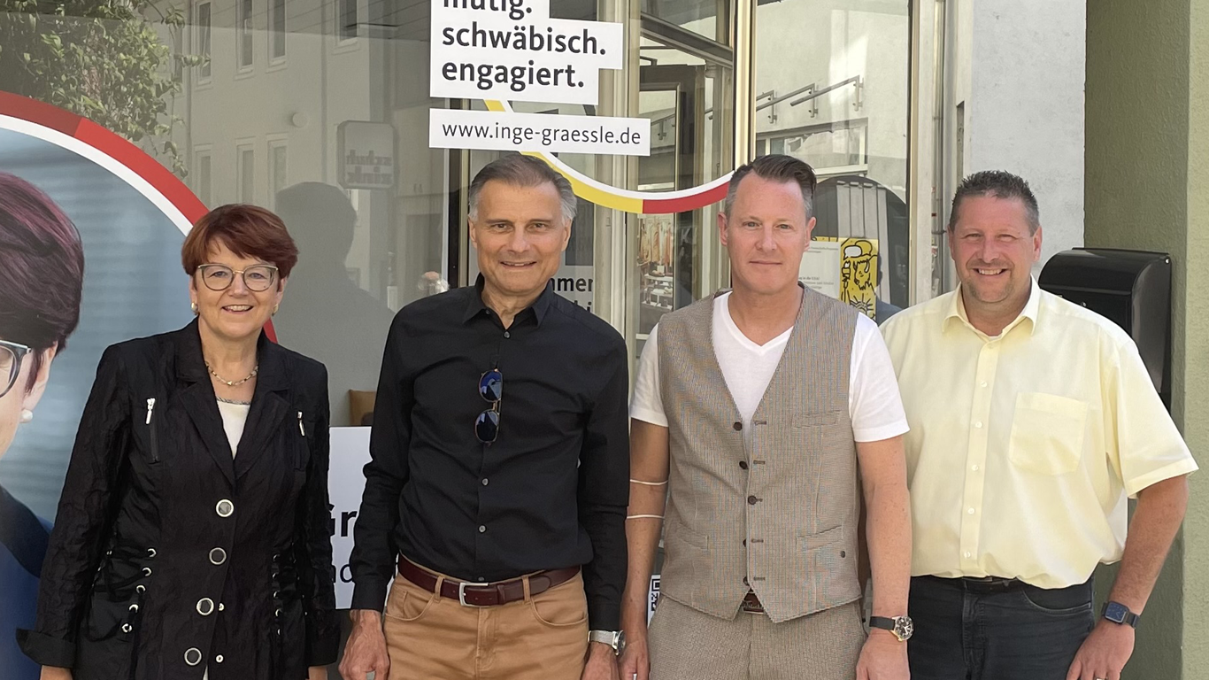 Dr. Inge Gräßle Bau-gespräch im WK-Büro