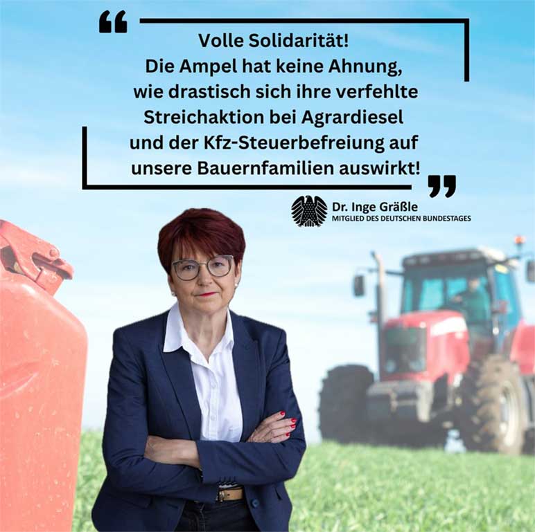 Dr. Inge Grässle - volle Solidarität