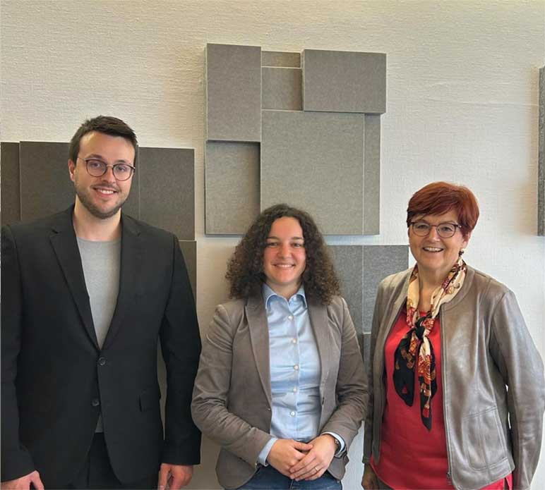 Dr. Inge Gräßle mit Bürgermeisterin Veronika Franco Elias